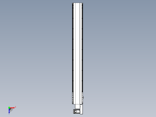 皮带直线轴半封闭可选导轨TPA-HNB-202D-140-L1600-MR-C-P75-N3俯视缩略图