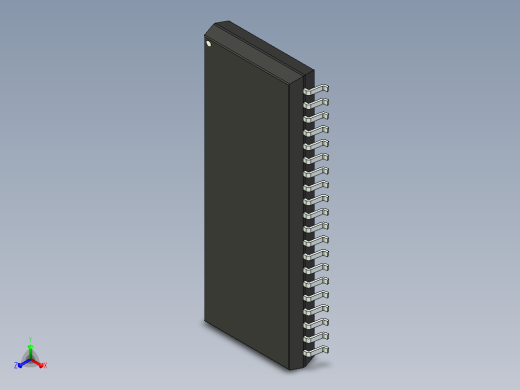 106x SOIC 封装（小外形集成电路）SOIC127P1180X275-40N正等轴测缩略图