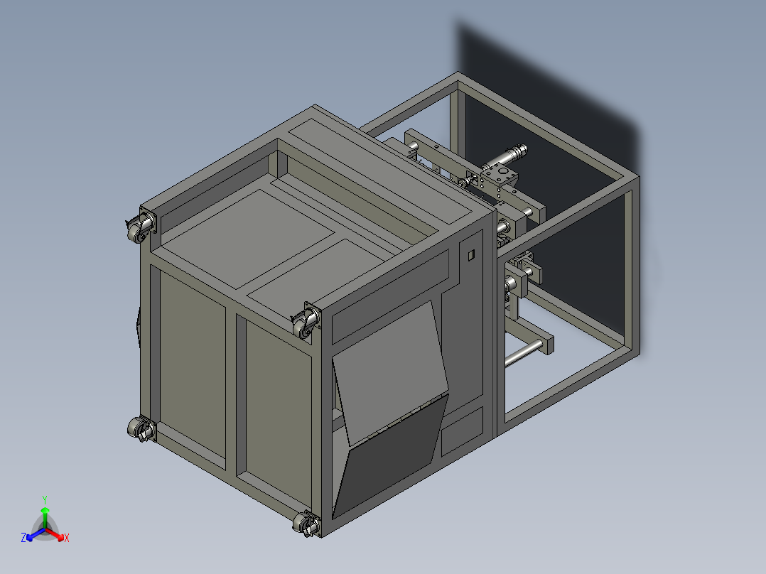 继电器电芯测试机stp正等轴测图