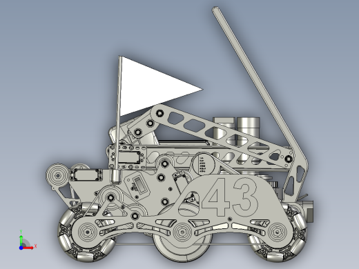 Team 43 VCC机器人车3D图纸 STP格式前视缩略图
