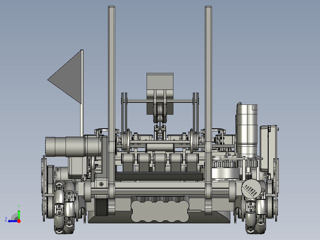 Team 43 VCC机器人车3D图纸 STP格式右视图
