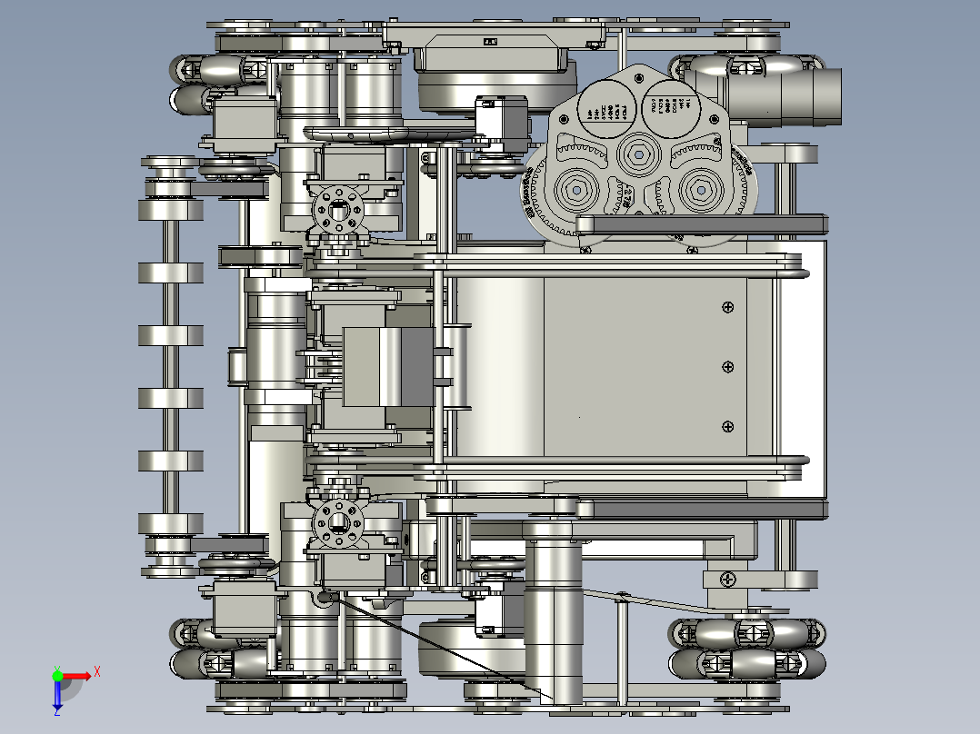 Team 43 VCC机器人车3D图纸 STP格式俯视图