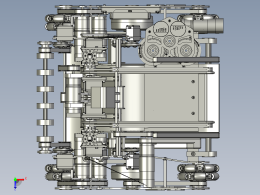 Team 43 VCC机器人车3D图纸 STP格式俯视缩略图
