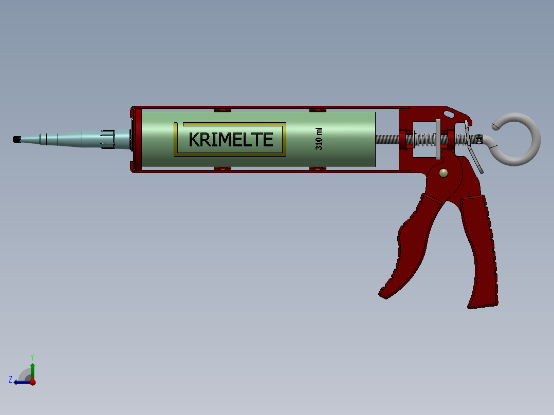 玻璃胶枪SW2012右视图