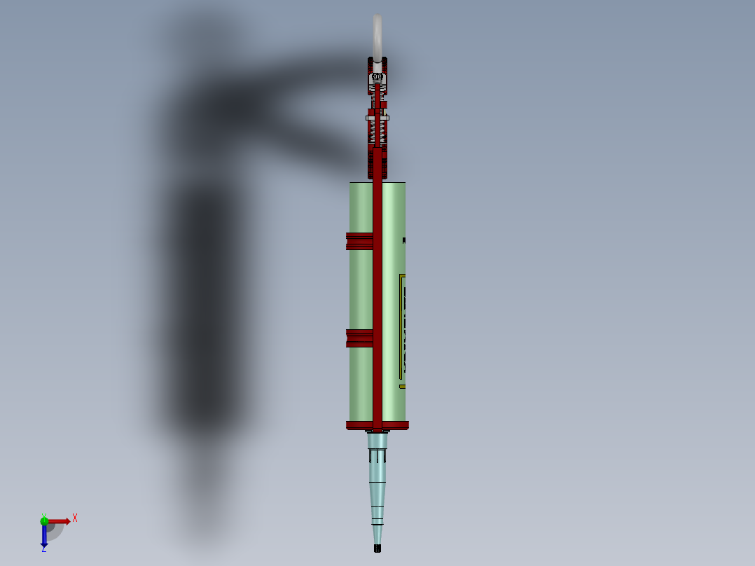 玻璃胶枪SW2012俯视图