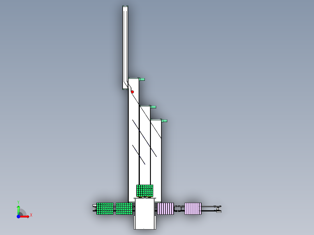 输送系统（用于包装行业）前视图