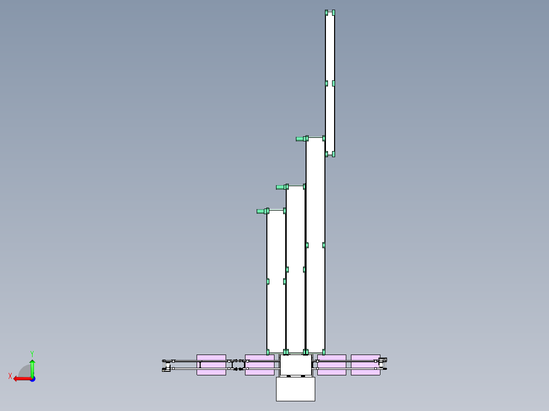 输送系统（用于包装行业）后视图