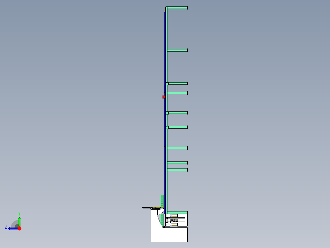 输送系统（用于包装行业）右视图