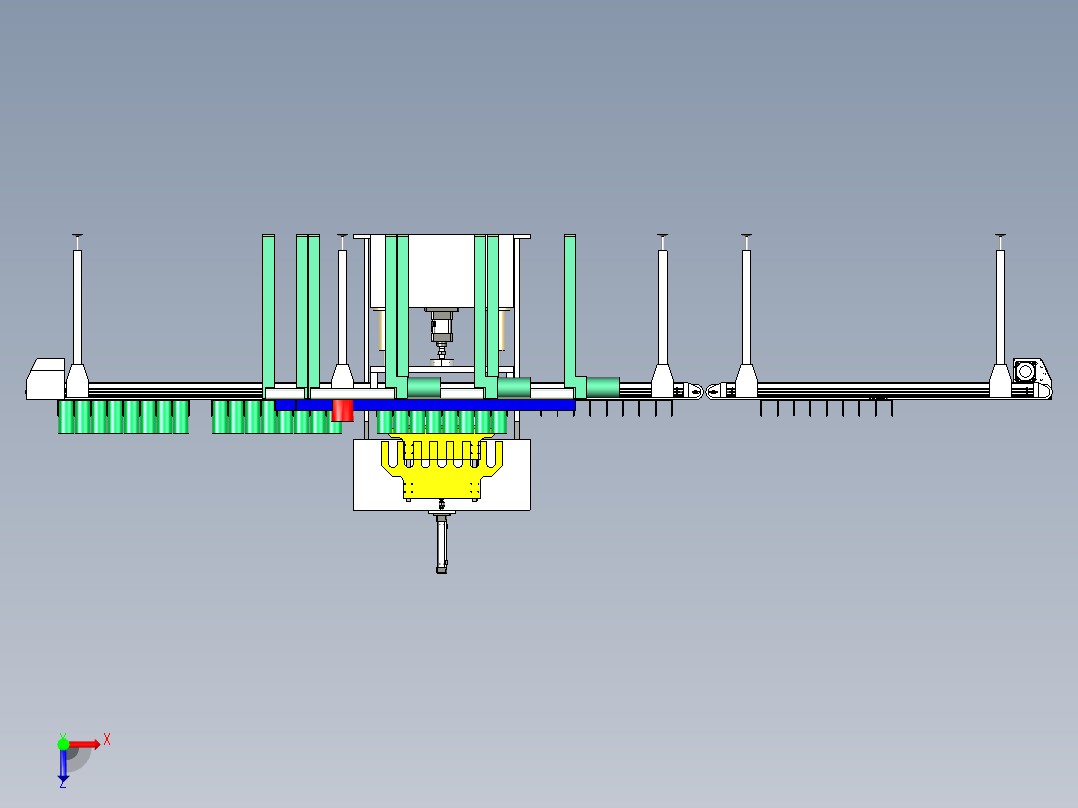 输送系统（用于包装行业）俯视图