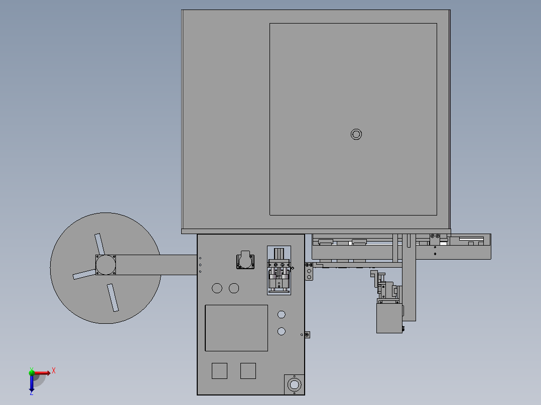 B8_全自动编带机俯视图