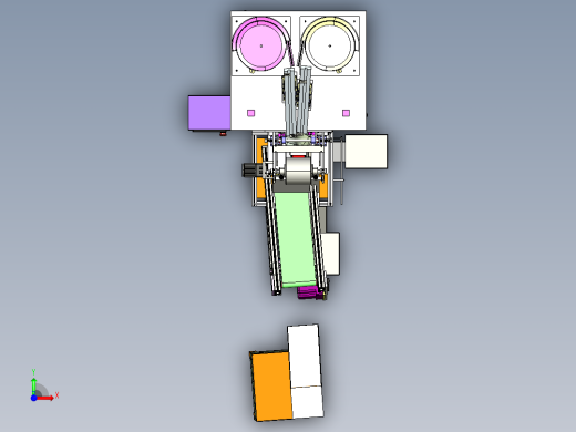 自动螺丝包装机3D图纸非标自动化设备3D图纸3D模型前视缩略图