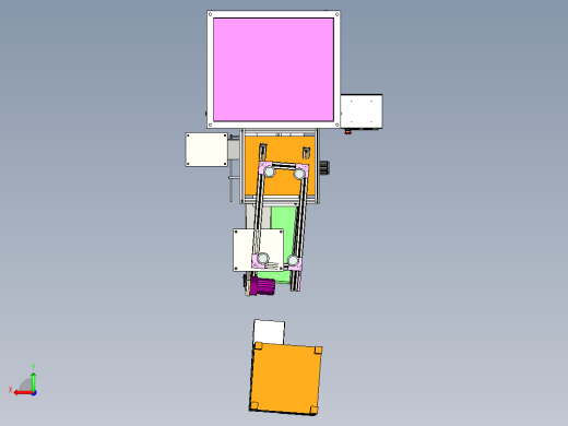 自动螺丝包装机3D图纸非标自动化设备3D图纸3D模型后视缩略图