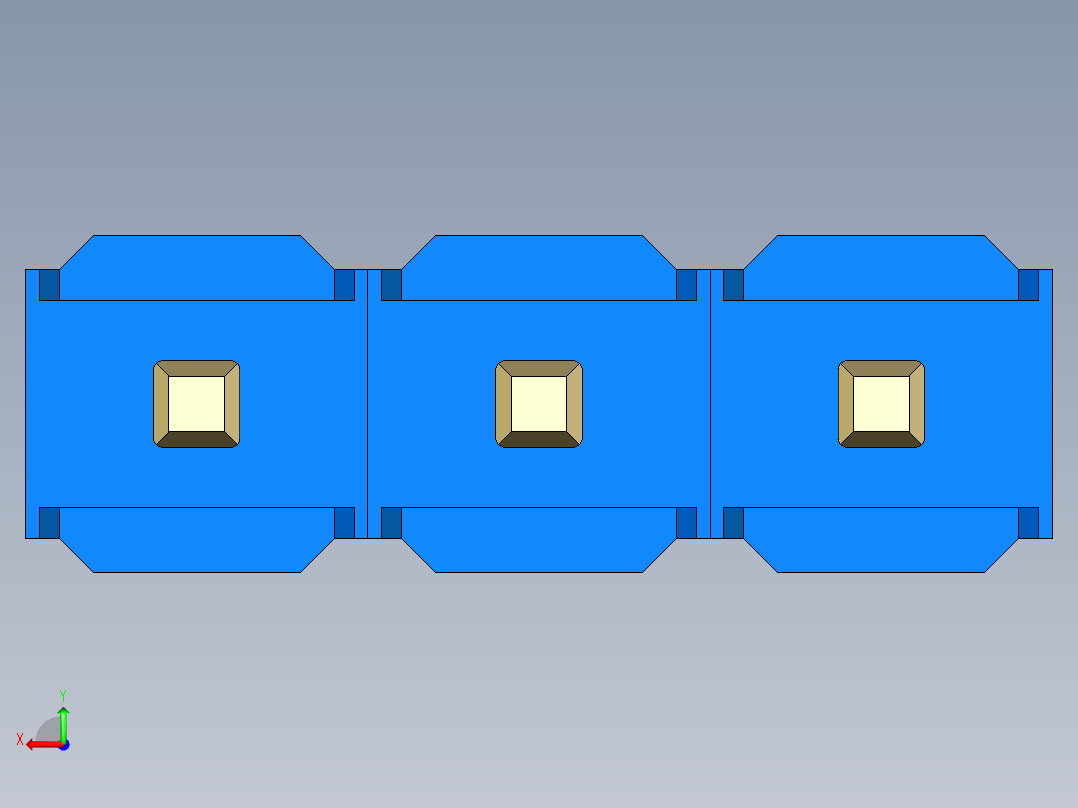 彩色公头100mil（2.54mm）系列-DS1021_blue_1x03p_100mil_Type5_rev1.0后视图