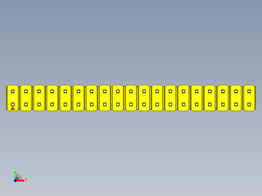 彩色公头100mil（2.54mm）系列-DS1021_yellow_2x19p_100mil_Type43_rev1.0前视缩略图