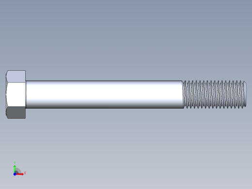UNC 六角螺栓-Hex Bolt 0.750-10 x 6前视缩略图