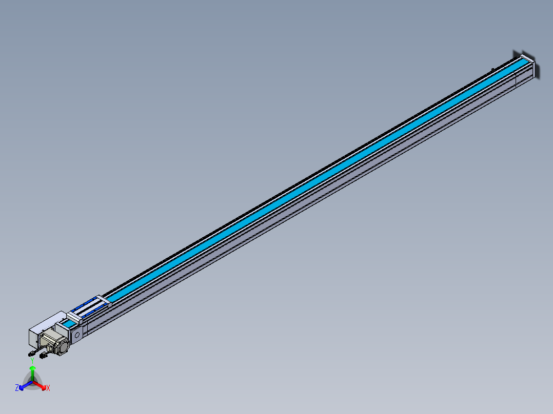 威洛博LB.GB同步带传动--欧规系列LB6A-L65-S2050-BR正等轴测图