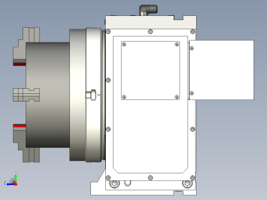 德川-255四轴转台配套卡盘1053530----50右视缩略图