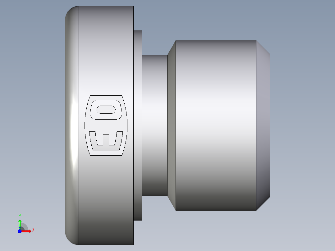 卡套式工业通用硬管接头EO_Blanking_plug_for_ports_VSTI10X1EDCF前视图