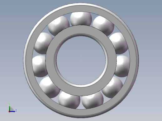 调心滚珠轴承（2204）左视缩略图