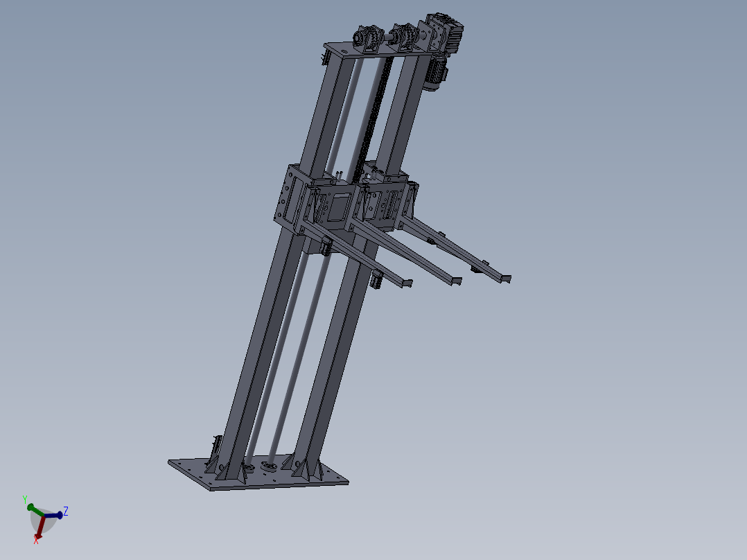 提升机3D模型图纸