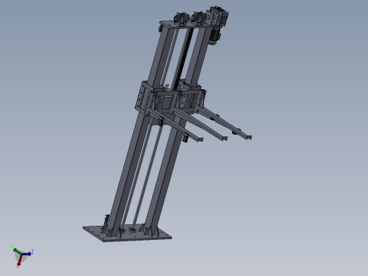 提升机3D模型图纸