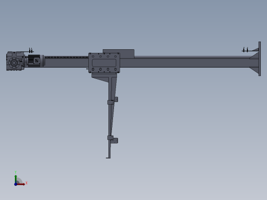提升机3D模型图纸前视缩略图