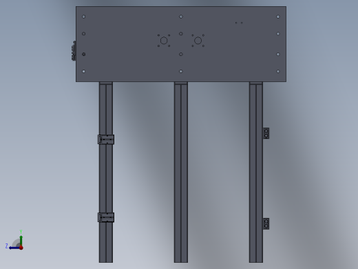 提升机3D模型图纸右视缩略图