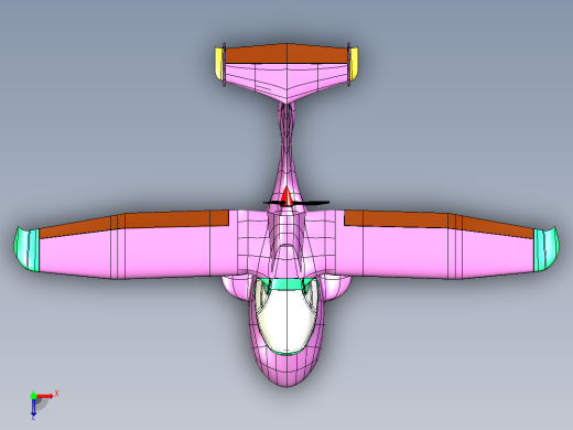 水陆两栖飞行汽车俯视缩略图