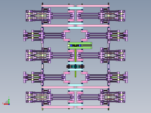 齿轮连杆组合机构的多足机器人后视缩略图