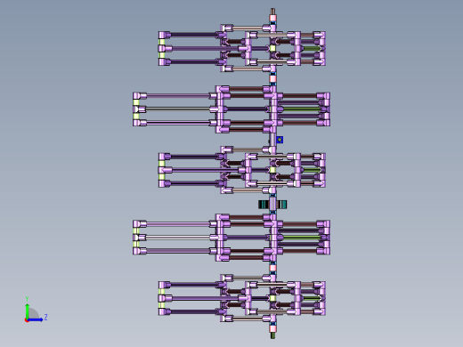 齿轮连杆组合机构的多足机器人左视缩略图