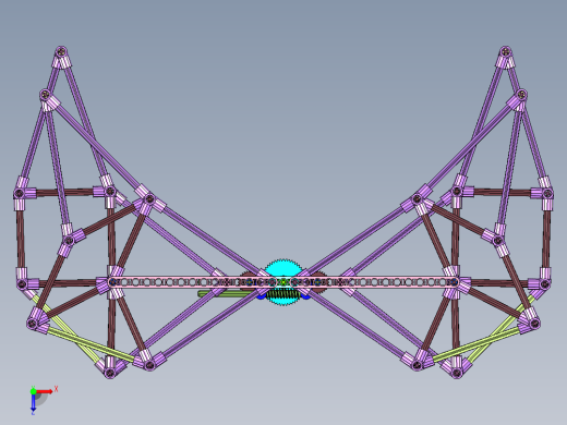 齿轮连杆组合机构的多足机器人俯视缩略图