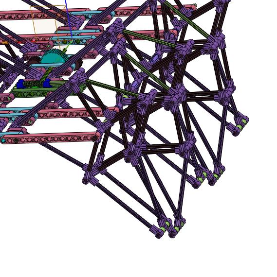 齿轮连杆组合机构的多足机器人