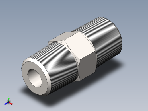 hex nipple正等轴测缩略图