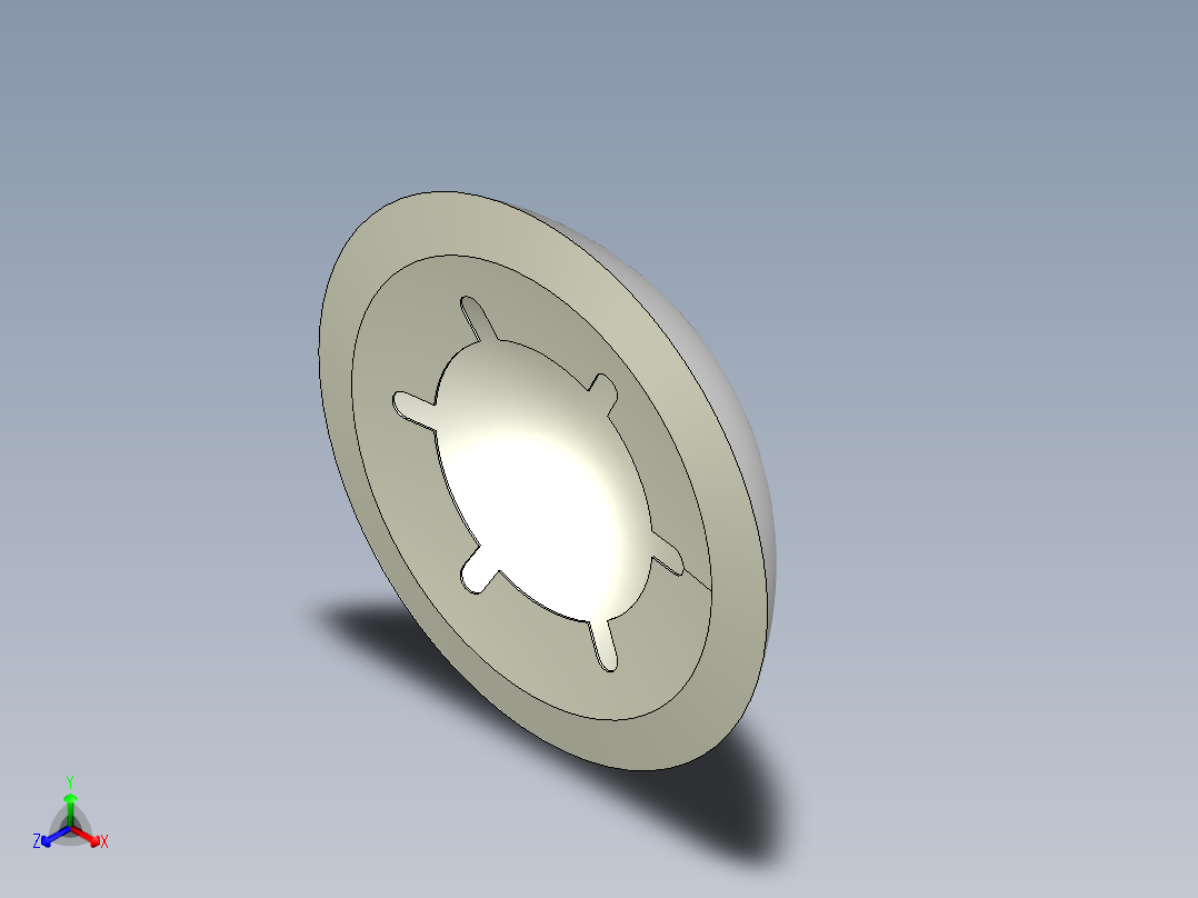 華司10.(B)-3D多系列多零件图纸模型主视图