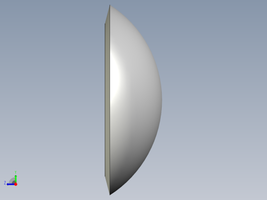華司10.(B)-3D多系列多零件图纸模型右视缩略图