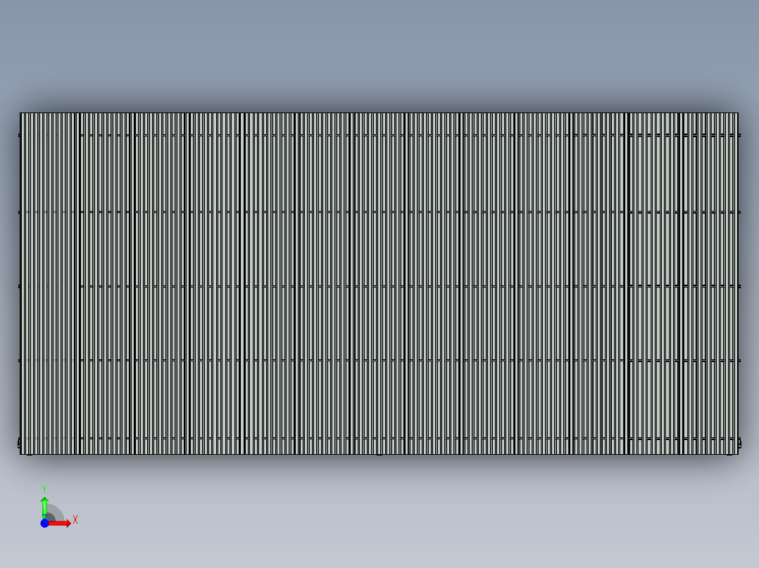 工业笼车库前视图