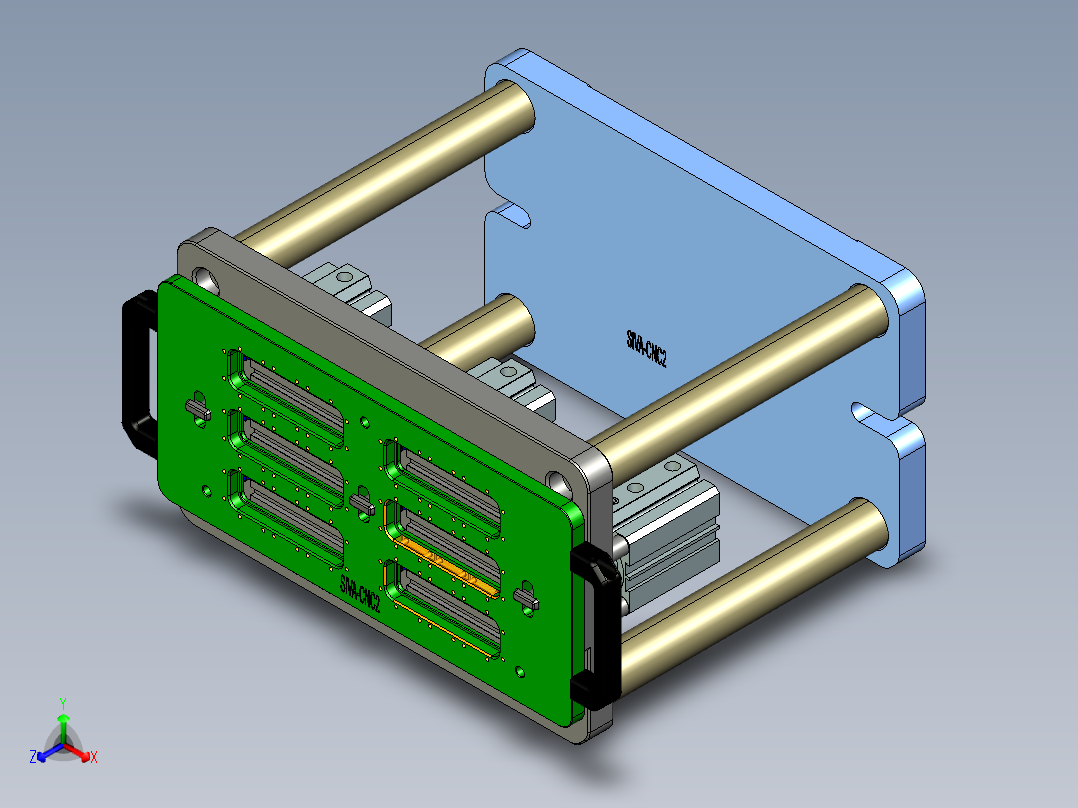 siva-aim-笔记本CNC工装夹具三维模型CNC2-0109主视图