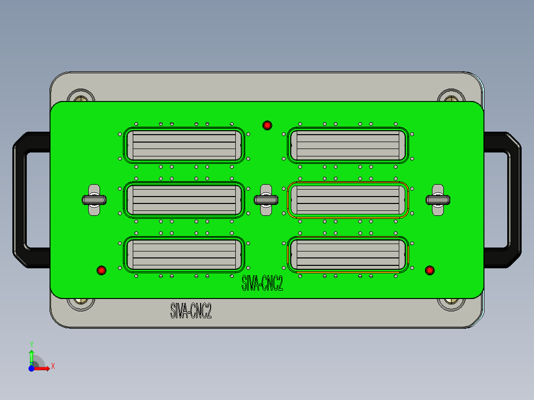 siva-aim-笔记本CNC工装夹具三维模型CNC2-0109前视图