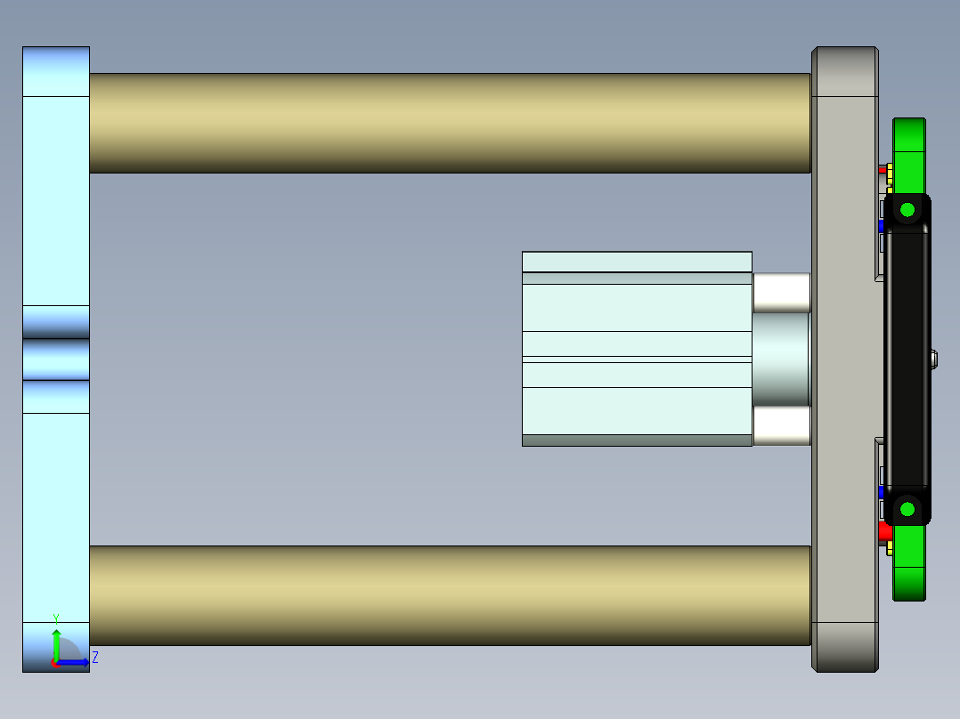 siva-aim-笔记本CNC工装夹具三维模型CNC2-0109左视图