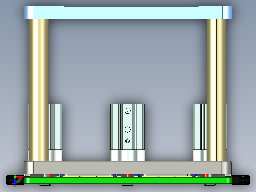 siva-aim-笔记本CNC工装夹具三维模型CNC2-0109俯视图