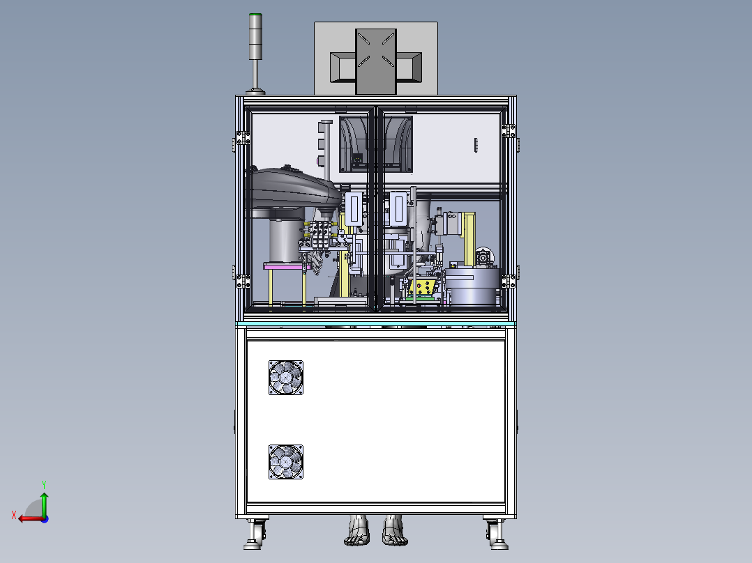 绳子裁切整形穿线机（sw22可编辑+工程图）后视图