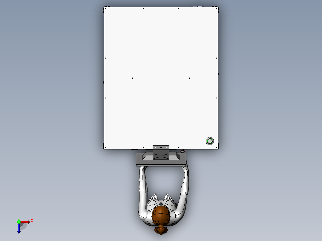 绳子裁切整形穿线机（sw22可编辑+工程图）俯视图