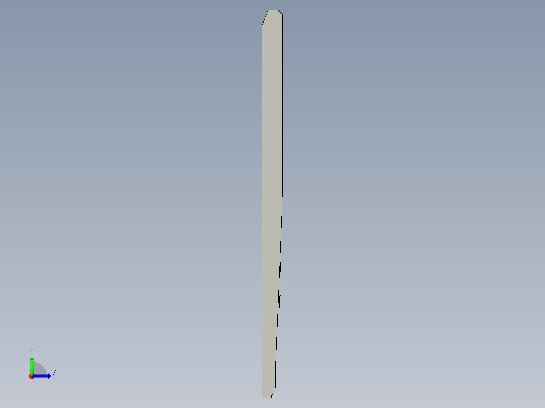 板材铣内腔开粗UG刀路模型左视图