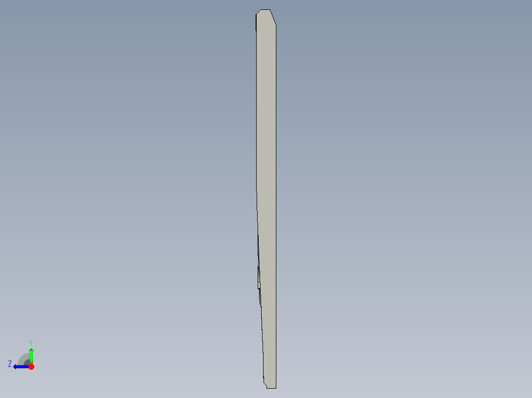 板材铣内腔开粗UG刀路模型右视图