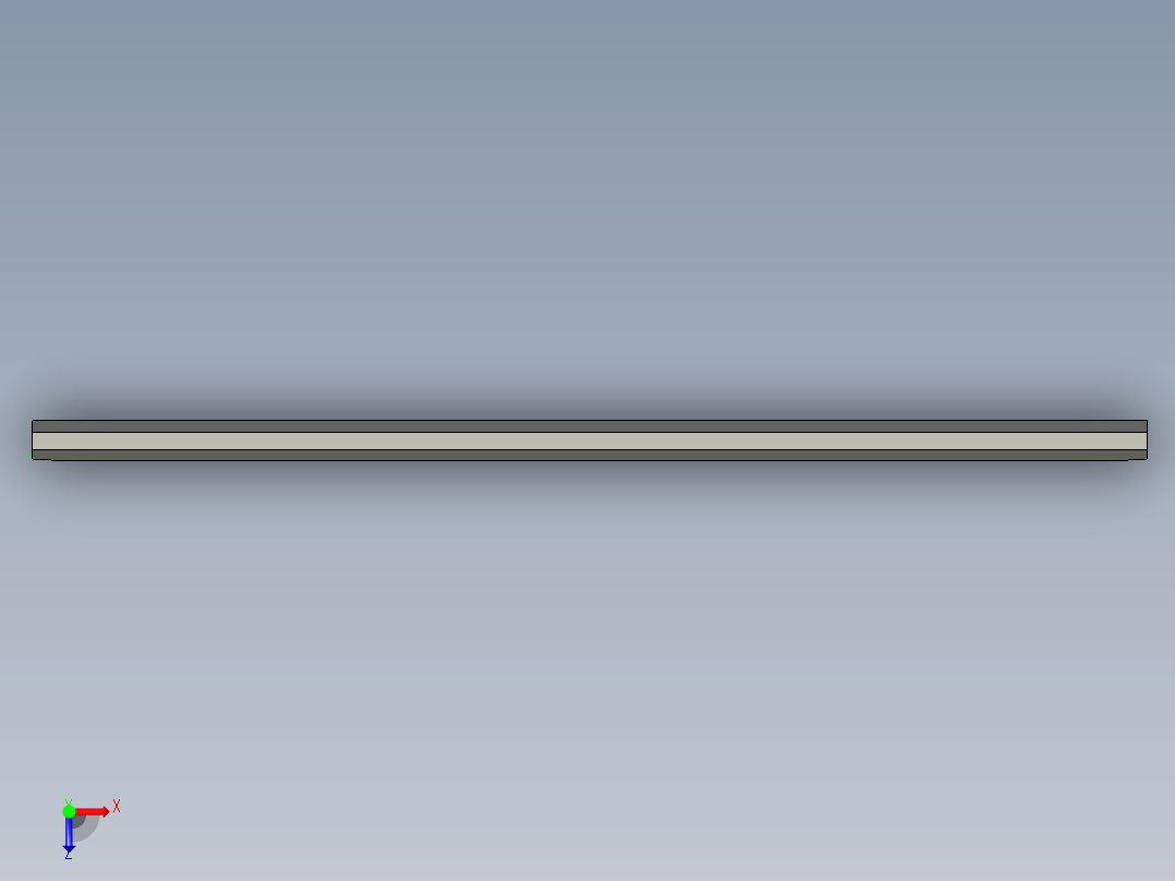 板材铣内腔开粗UG刀路模型俯视图