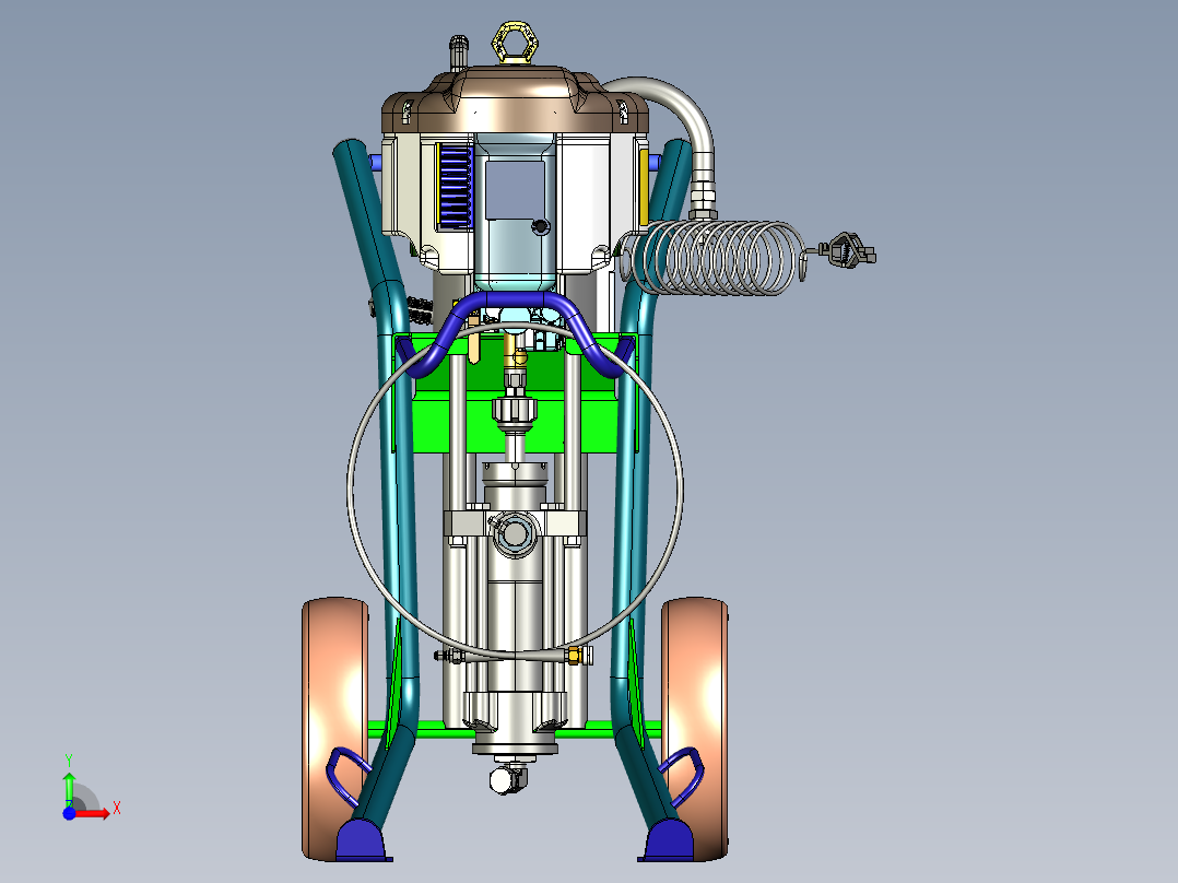 A2004012-海德拉清洁高压清洗机前视图