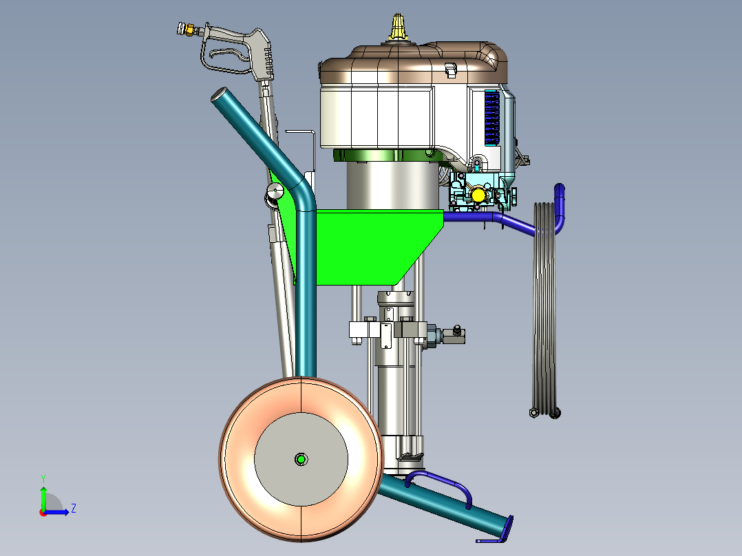 A2004012-海德拉清洁高压清洗机左视图