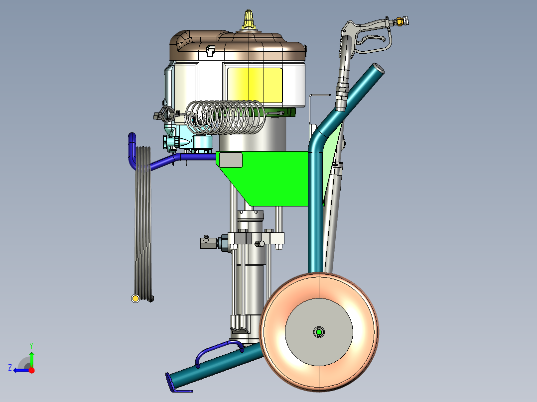 A2004012-海德拉清洁高压清洗机右视图