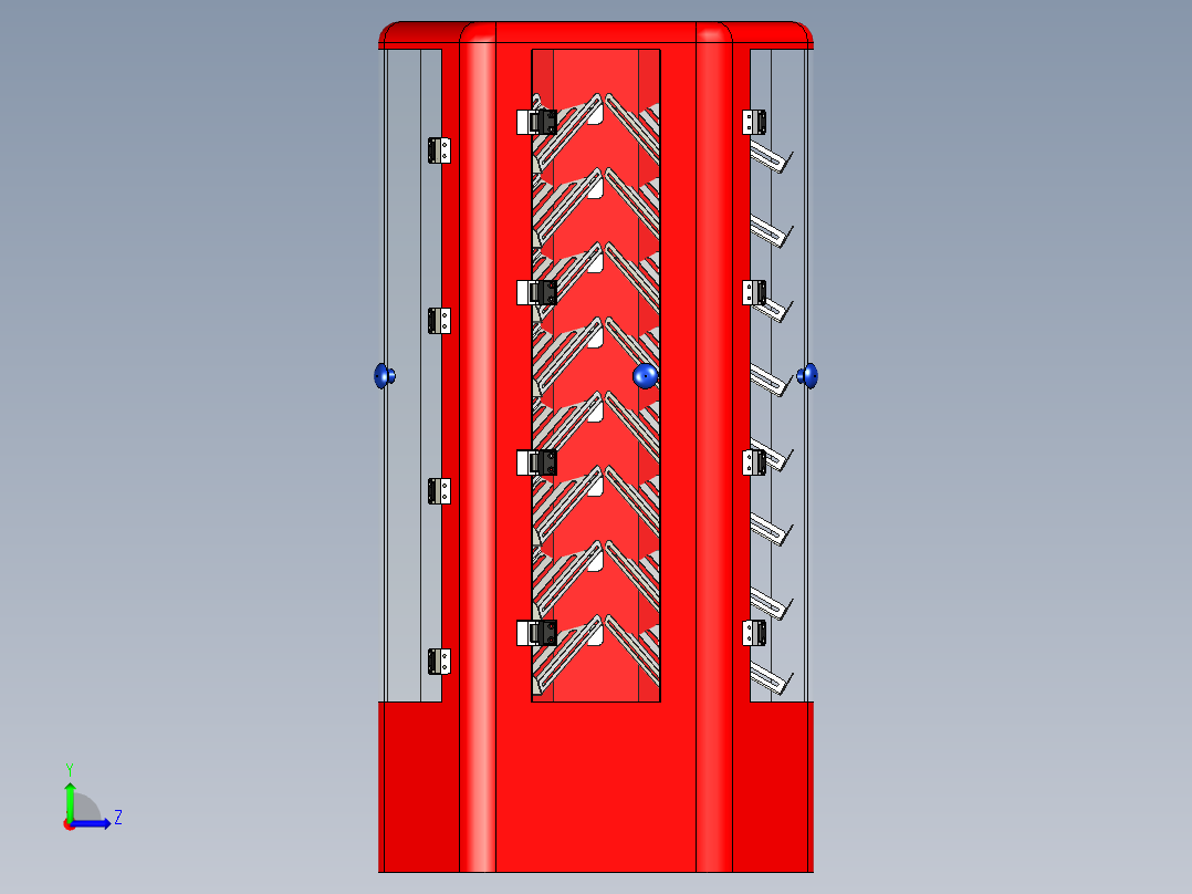 B3003848-三屏显示架左视图