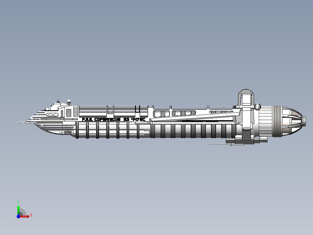 宇宙飞船(37)前视图